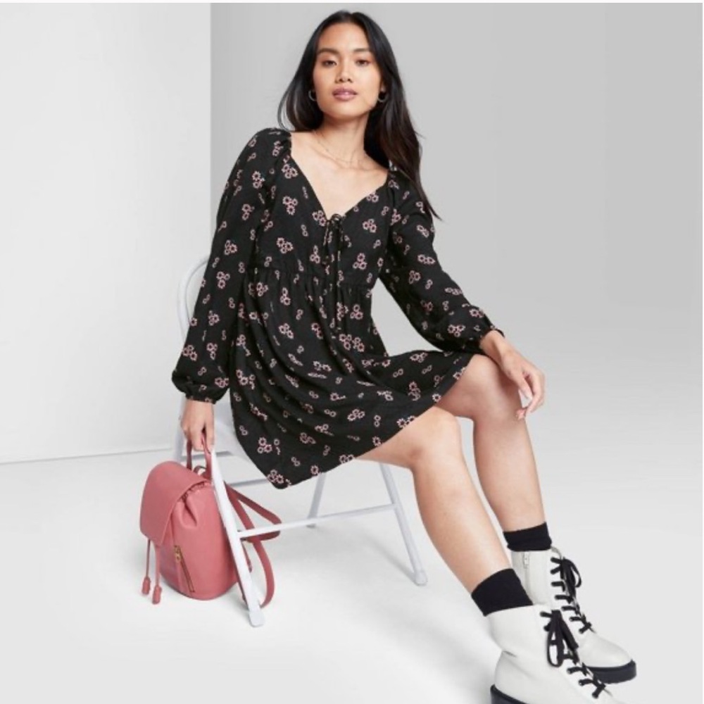 Wild Fable Floral Peasant dress